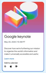 Google I/O Conference 